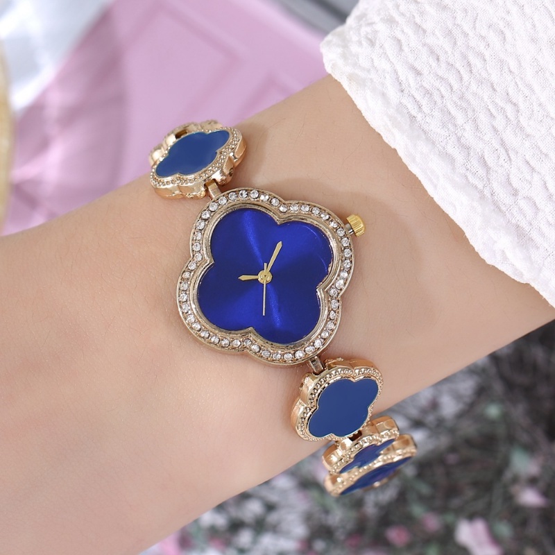 Đồng Hồ Đeo Tay Mặt Hình Trái Tim Đính Đá Thời Trang Cho Nữ