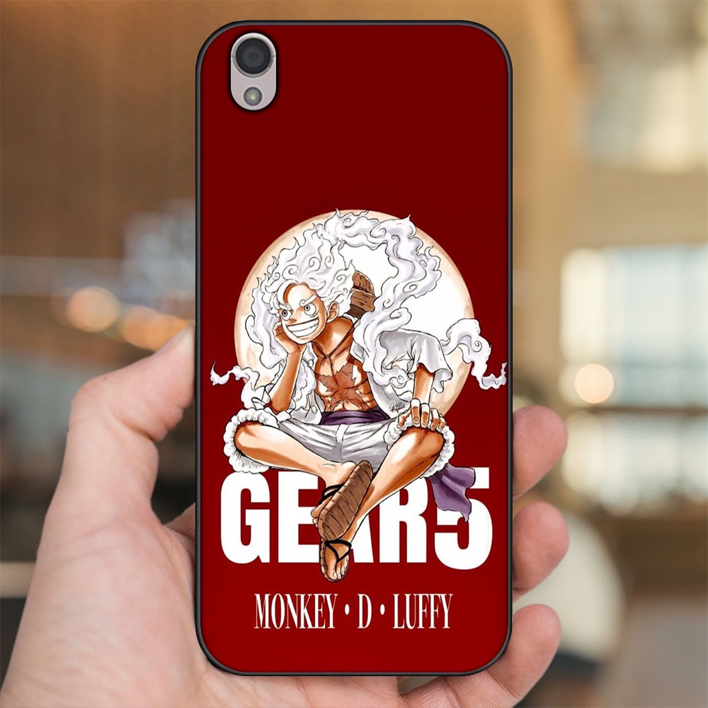 Ốp lưng Oppo A37 Neo 9, F1 Plus viền đen in hình Luffy Gear 5 Nika One Piece Đảo Hải Tặc