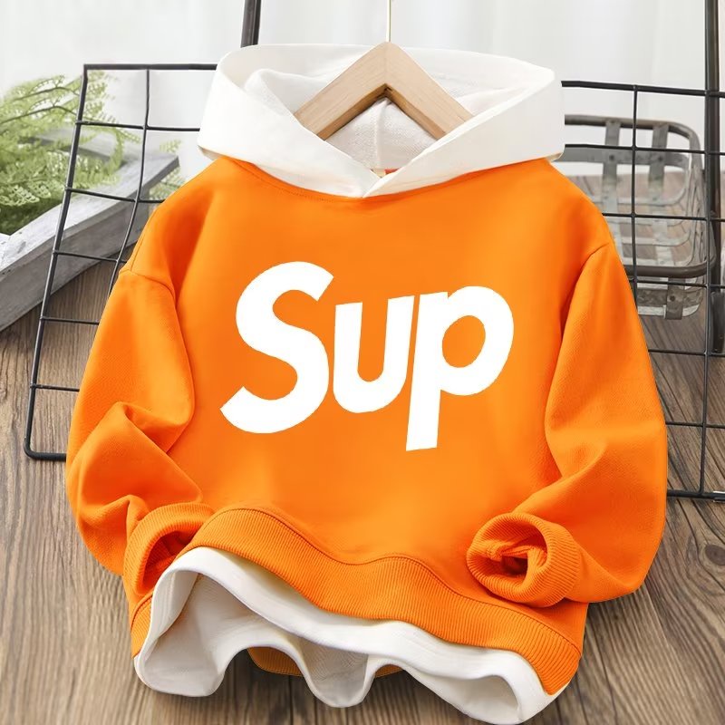 Áo khoác hoodie giả hai lớp dáng rộng thời trang mùa thu cho bé 3-15 tuổi - ảnh sản phẩm 5