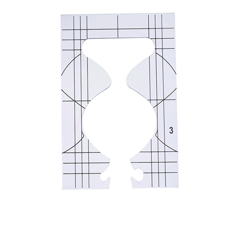 [spl] Bộ 4 Khuôn Rỗng Trong Suốt Chắc Chắn Dùng Để May Vá DIY