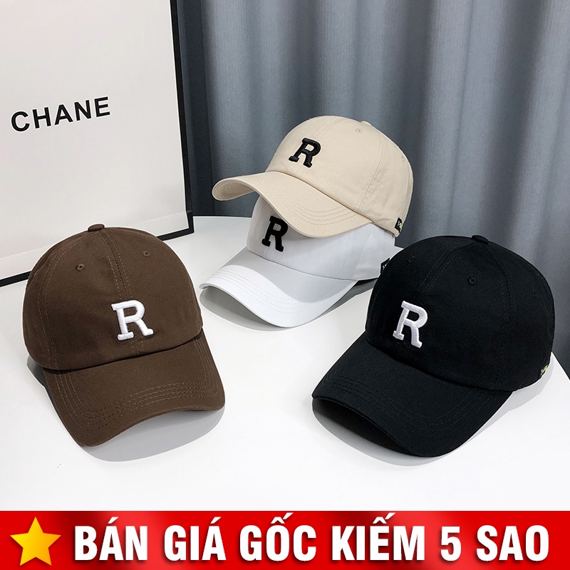 Mũ Lưỡi Trai Thời Trang Hàn Chữ R Nón Kết P2224