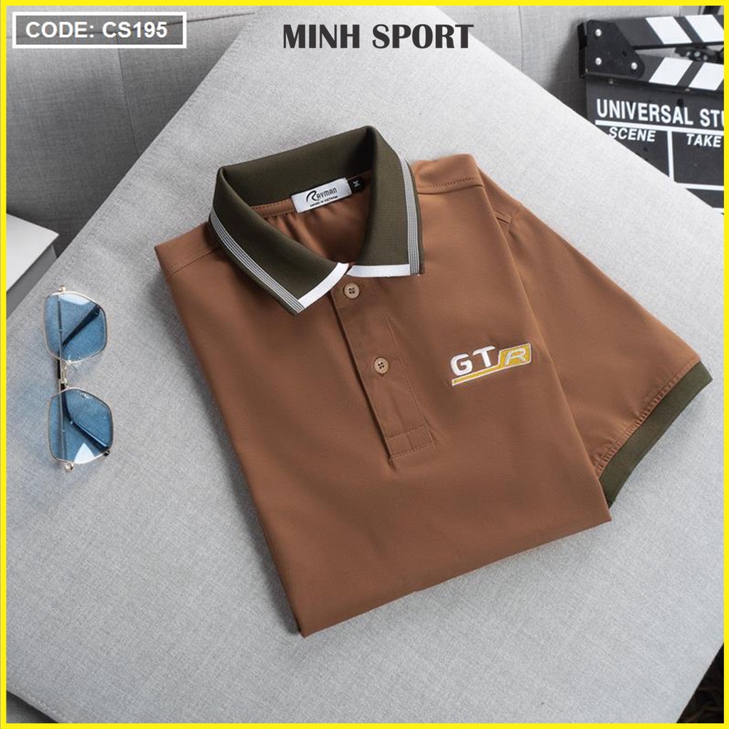 Áo Thun Polo Nam Cổ Bẻ Vải Cá Sấu Thái, Thêu Logo Ngực, Có Size 3XL mã AO.60