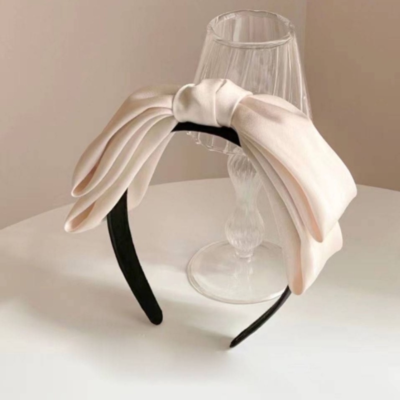 Cài Tóc Nơ Màu Trắng Đen Đơn Giản Thời Trang Cho Nữ