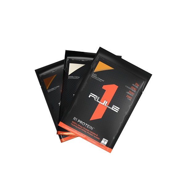 Tăng cơ Rule 1 Protein Isolate/ Hydrolysate gói 30g  mùi vị ngẫu nhiên