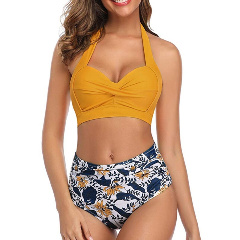 Bộ Bikini Hai Mảnh Cắt Cao Có Đệm Ngực Gợi Cảm Cho Nữ