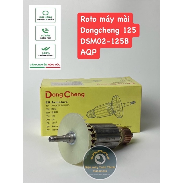 Roto máy mài 125 DongCheng DSM02-125B, DSM150A(Tặng 1 bộ chổi than )