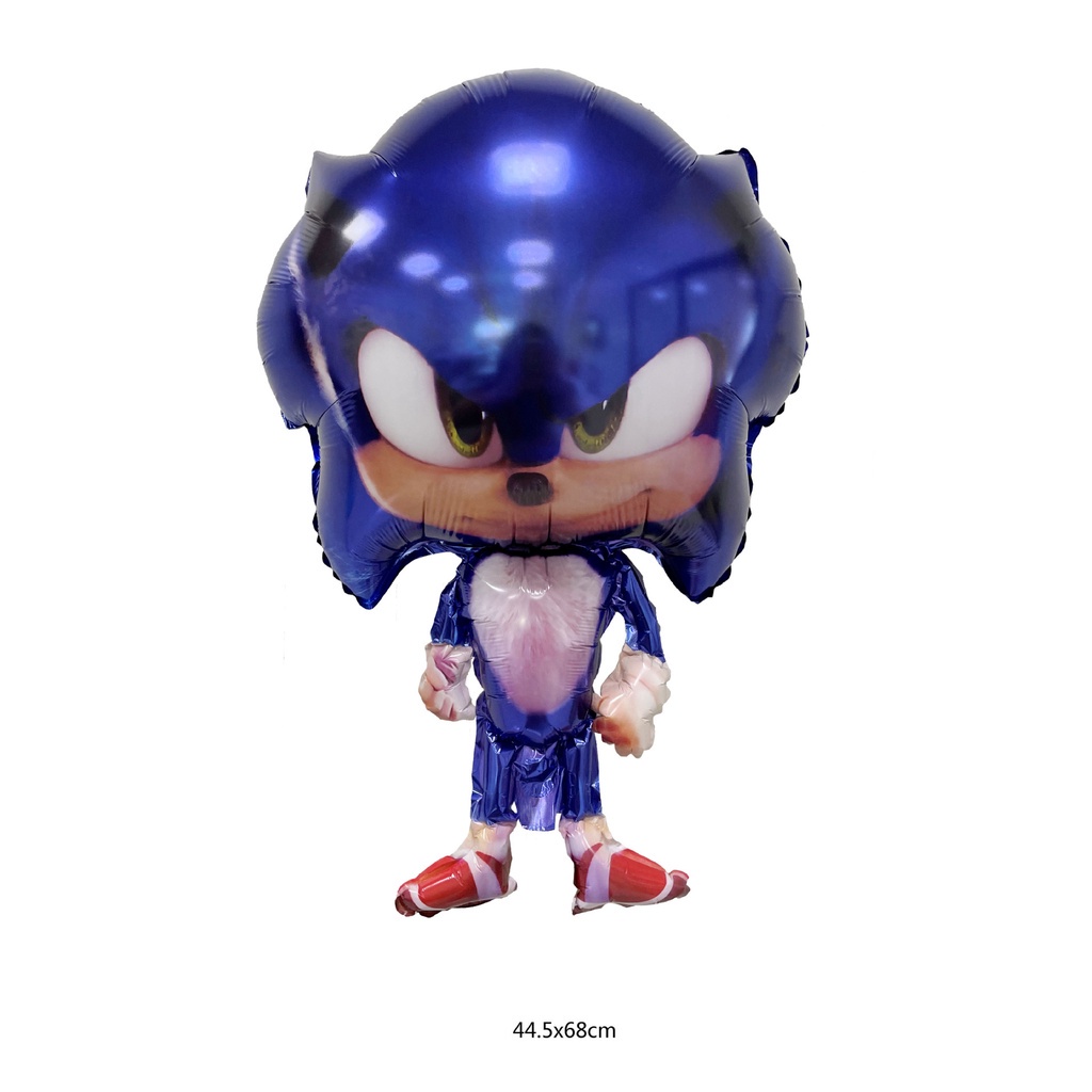 Bong Bóng Lá Nhôm Hình Tròn In Hoạt Hình Sonic Dùng Trang Trí
