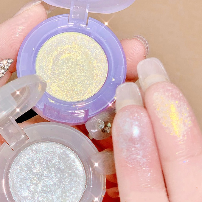 Bảng Phấn Mắt 6 Màu Kim Tuyến Lấp Lánh Tông Hồng / Tím / Vàng Đồng Cyan / Nâu Sáng Bóng Cho Nữ