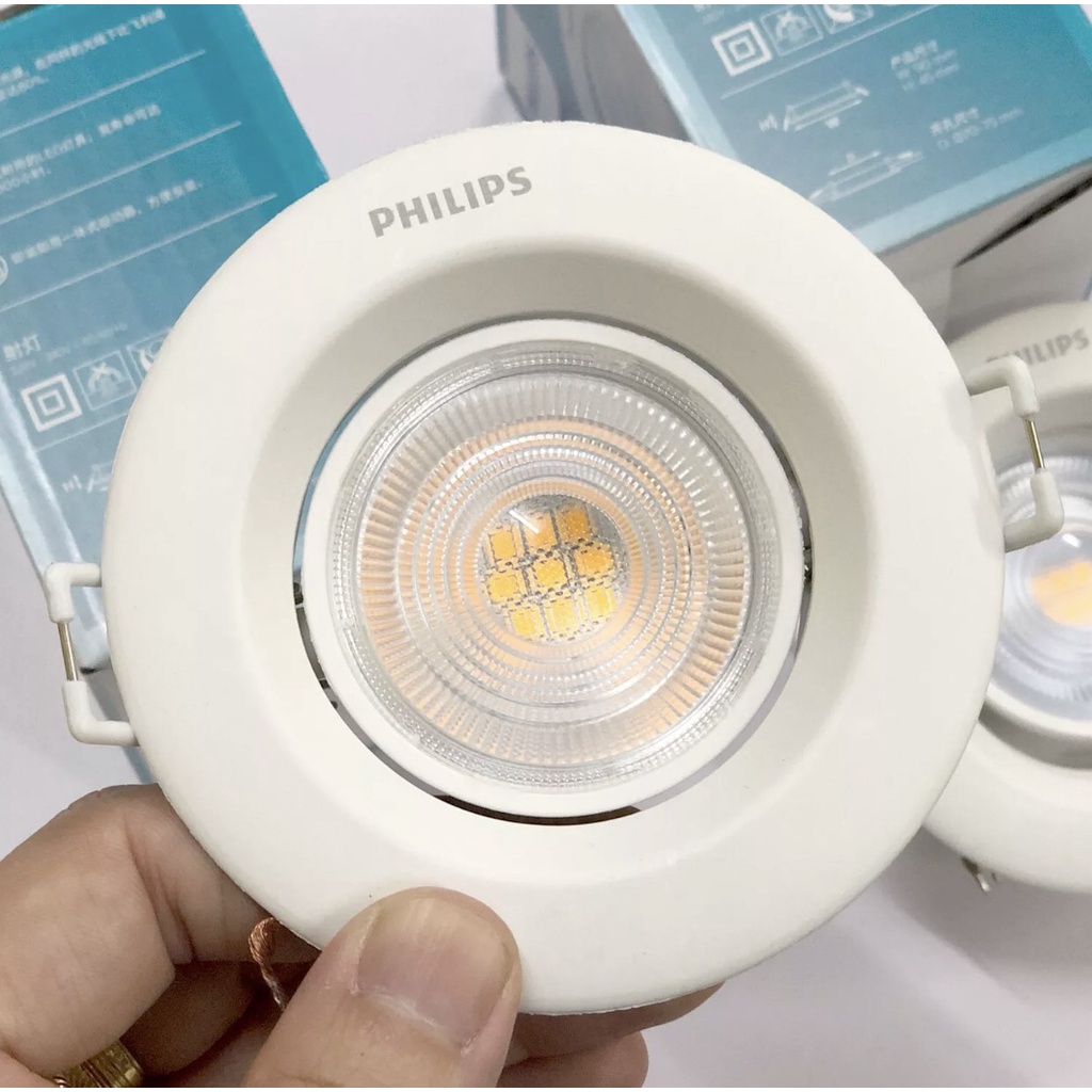 Philips Đèn Âm Trần Chiếu Điểm, Chỉnh Góc SL168 5.5w d76  