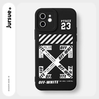 Ốp lưng JURSUE mềm chống bẩn hình độc lạ ngầu đen Cho iPhone 17 16 15 14 13 12 11 Pro Max SE 2020 X XR XS ip 8 7 Plus Y2762