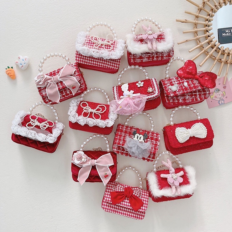 🌸 Tết 2023 🌸 Túi Xách Dạ cao cấp cute cho bé gái