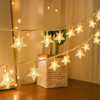 Dây đèn LED hình ngôi sao năm cánh cổng USB trang trí tiện lợi
