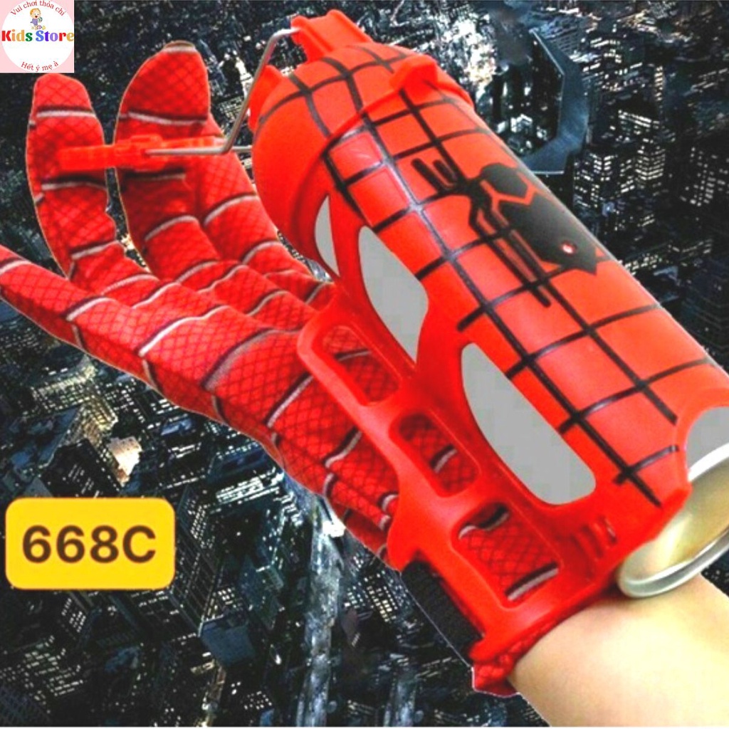 Đồ Chơi Găng Tay Người Nhện Bắn Tơ Cho Bé Đồ Chơi Spiderman Xịt Tơ