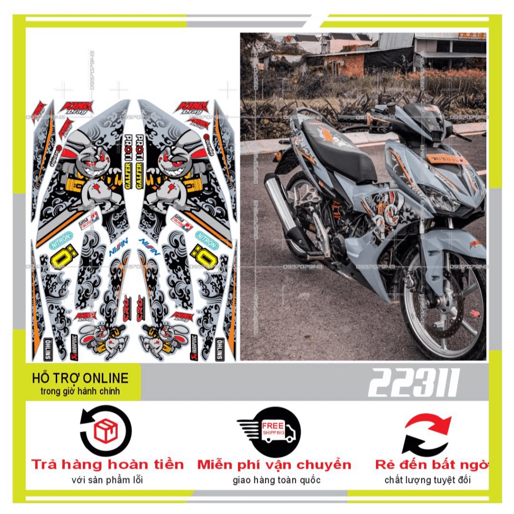 TEM RỜI WINNER X THỎ 22311 - THU DECAL
