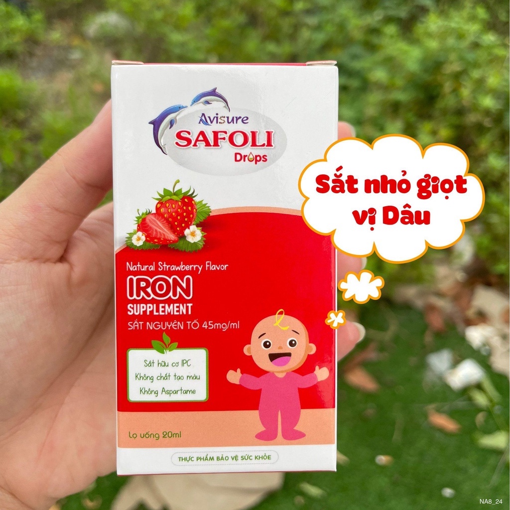Sắt hữu cơ cho bé Avisure Safoli Drop 20ml - 10ml