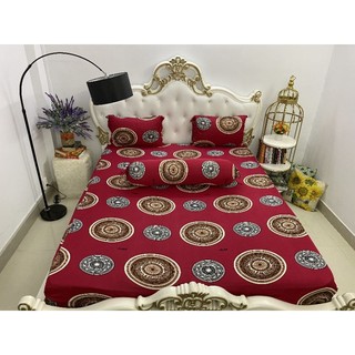 Bộ ga mền thun hàn quốc 5 món( 1 drap+ 2 vỏ gối nằm+ 1 vỏ gối ôm+ 1 mền)