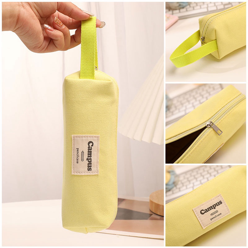 Túi Đựng Bút / Mỹ Phẩm Cỡ Lớn Màu Sắc Ngọt Ngào Tiện Dụng Cho Học Sinh
