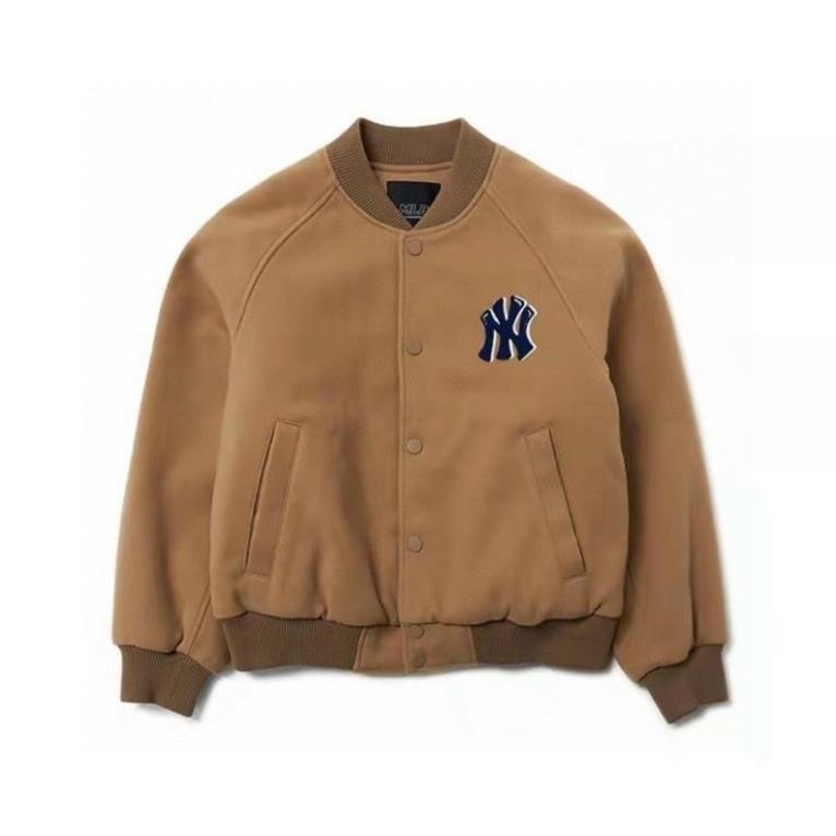 Áo khoác da lộn mlb cho bé trai chất lừ size từ 12-35 cân