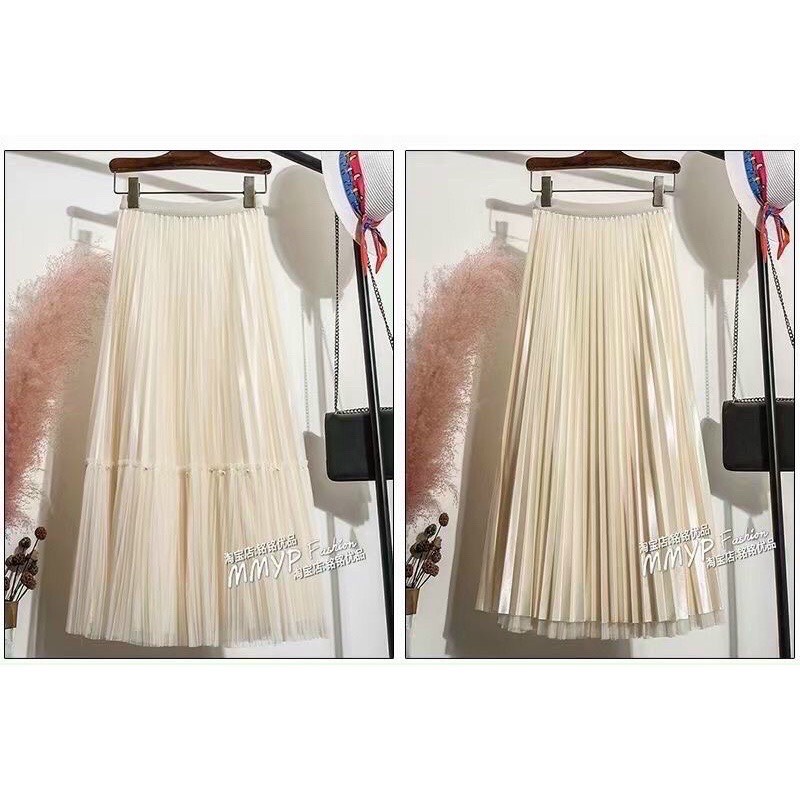 Chân váy nữ dáng dài L1, chân váy hàng dày dặn mặc được 2 kiểu