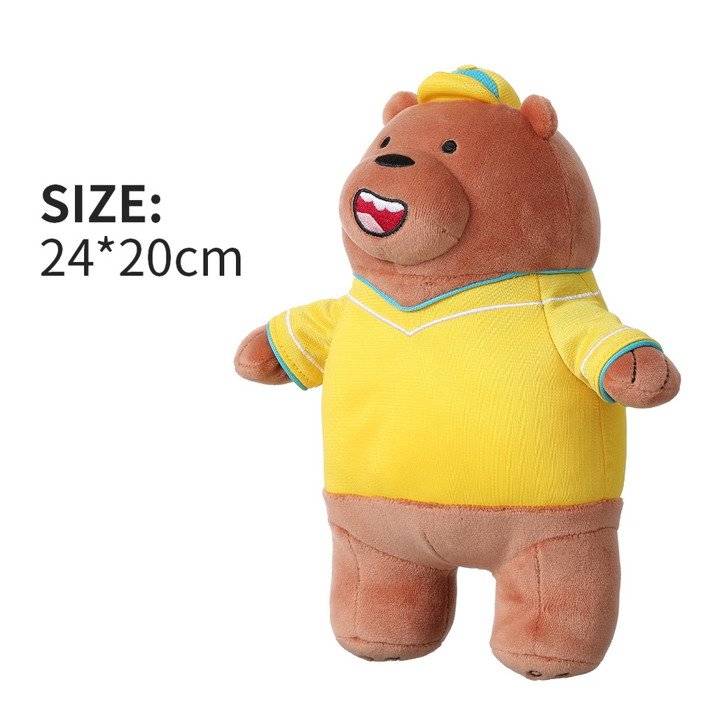 MINISO We Bare Bears gấu bông gấu bông mini thú bông gấu trúc gấu trắng ăn mặc dễ thương