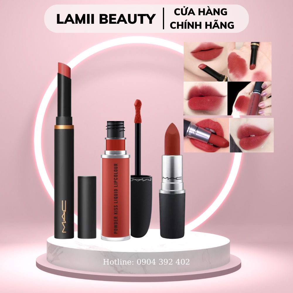 Son thỏi/ kem MAC Powder Kiss Liquid màu 316/ 991 Devoted To Chili - LAMII BEAUTY