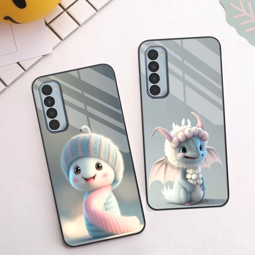 Ốp lưng cho OPPO Reno4 /  Reno4 Pro / Reno 4 in hình 12 con giáp Hot trend siêu dễ thương