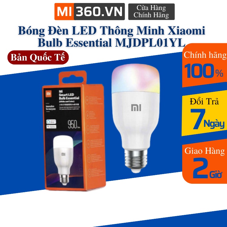 Bóng Đèn LED Thông Minh Xiaomi Bulb Essential MJDPL01YL Quốc Tế✅ Điều Khiển Qua App✅Điều Khiển Bằng Giọng Nói