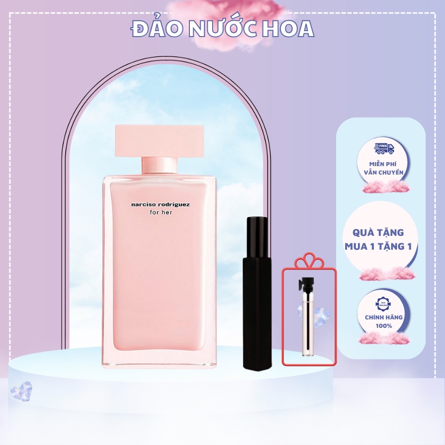 Nước hoa chiết narciso hồng nhạt 10ml hàng xịn mùi hương phấn hoa hồng đảo nước hoa - A10