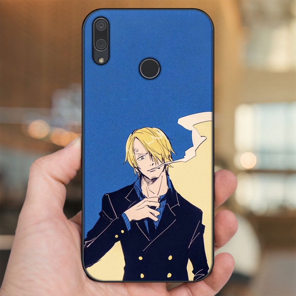 Ốp lưng Huawei Y9 2019 viền đen in hình Sanji One Piece Đảo Hải Tặc