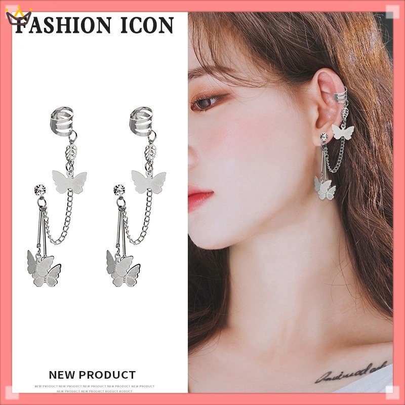 Bông Tai Dáng Dài Hình Bướm Thời Trang Đáng Yêu