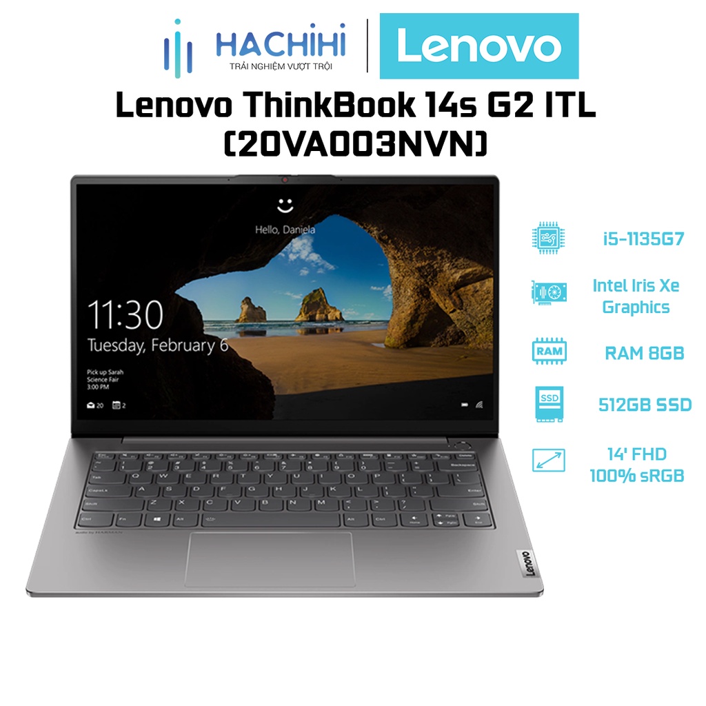 Laptop Lenovo ThinkBook 14s G2 ITL (20VA003NVN) (i5-1135G7 | 8GB | 512GB | Intel Iris Xe Graphics | 14' FHD 100% sRGB)