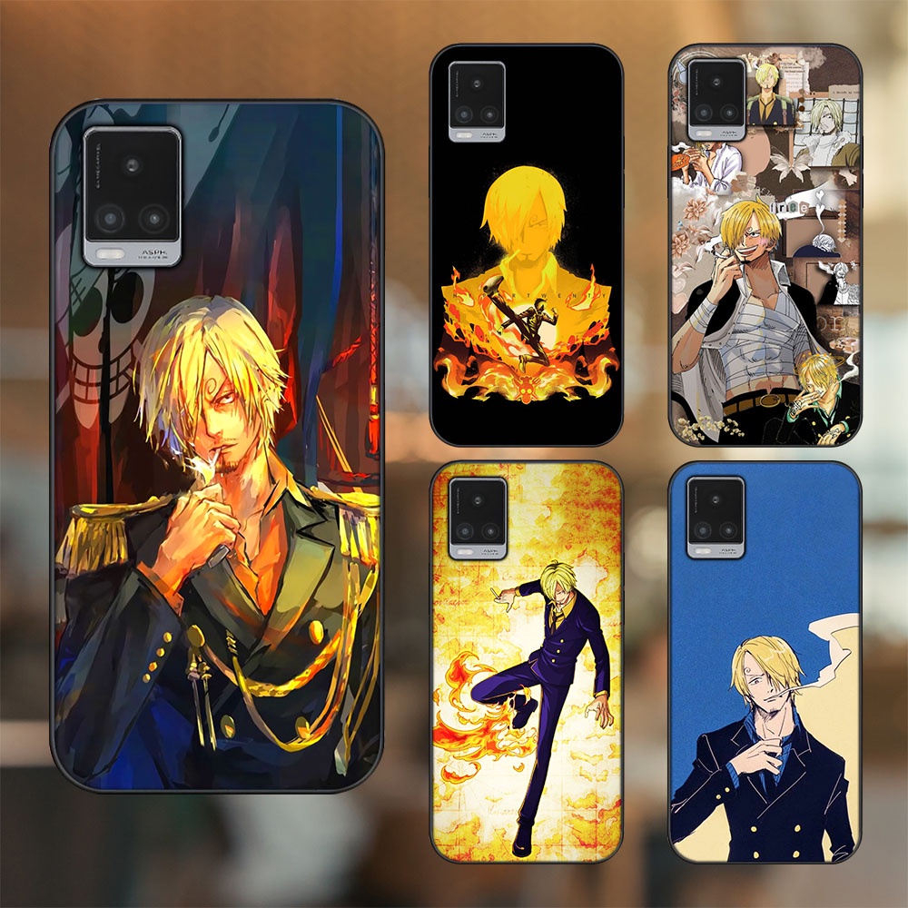 Ốp lưng Vivo V20 viền đen in hình Sanji One Piece Đảo Hải Tặc