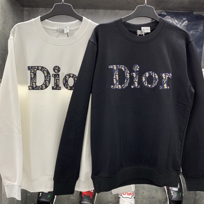 Áo nỉ siêu cấp DIOR-KARL sẵn 2 màu đen trắng mix cực chất