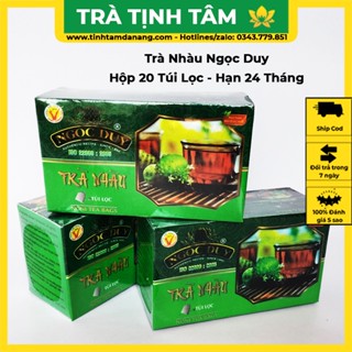 Trà nhàu túi lọc Ngọc Duy Đà Lạt cao cấp hộp 20 túi lọc nguyên chất giúp giảm đau nhức, tiêu hóa tốt, ổn định huyết áp