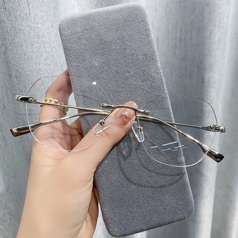 Kính Mát Tròng Đa Giác Gọng Kim Loại Chống Bức Xạ Cho Nam Và Nữ