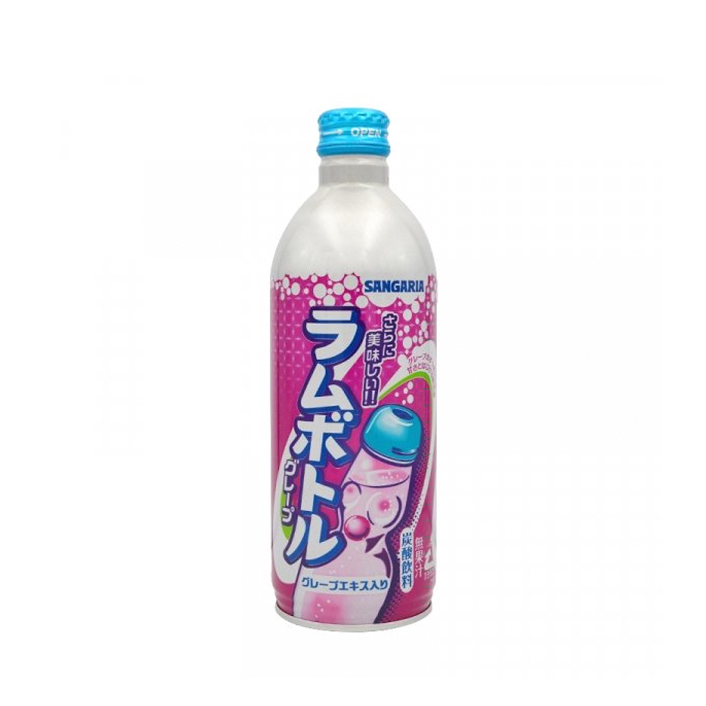 [Thùng 24 chai] Soda Sangaria Ramune 500mL nội địa Nhật