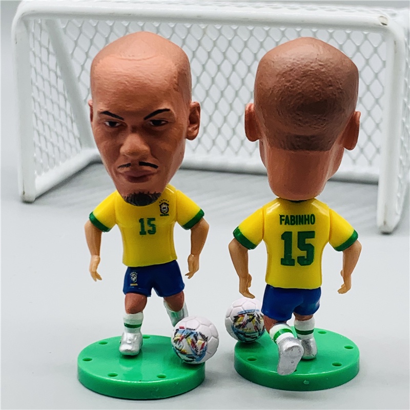 Soccerwe bức tượng bóng đá brasil ronaldo coutinho cafu neymar carlos pato ronaldinho thiago silva roberto firmino fabio bộ sưu tập búp bê quà tặng