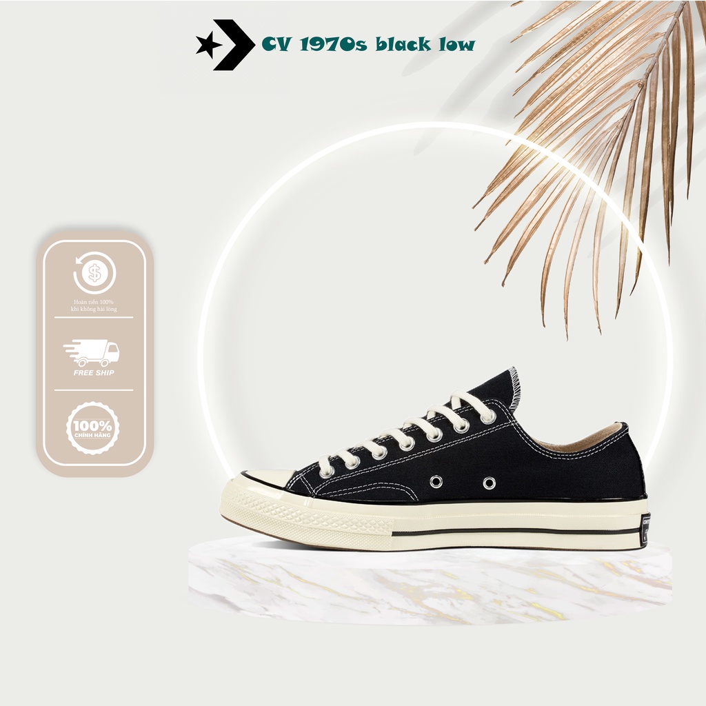 Giày [Chính Hãng] Converse 1970s Black low