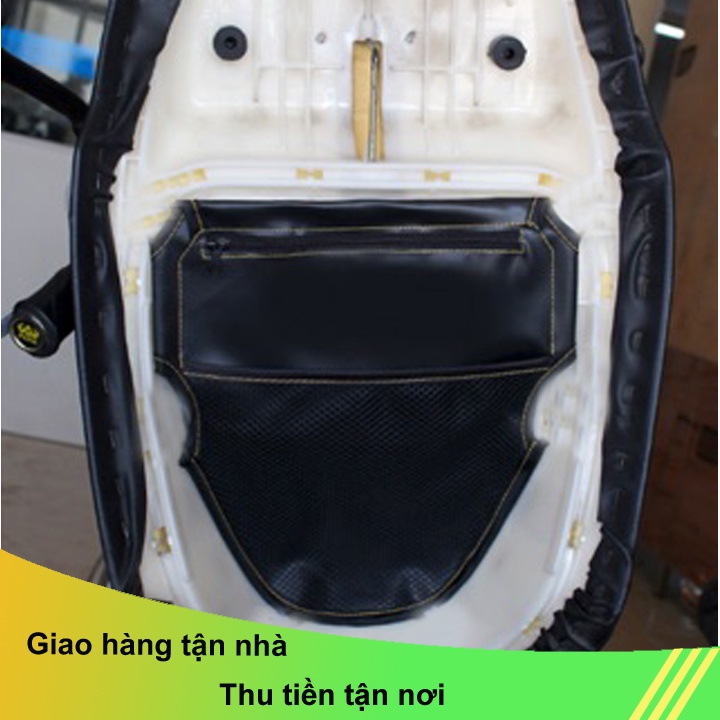 Túi gắn cóp xe máy Sunha bằng da, túi da PU Xe Máy Xe Tay Ga cho yên xe,để vật dụng, giấy tờ , đồ dùng cá nhân