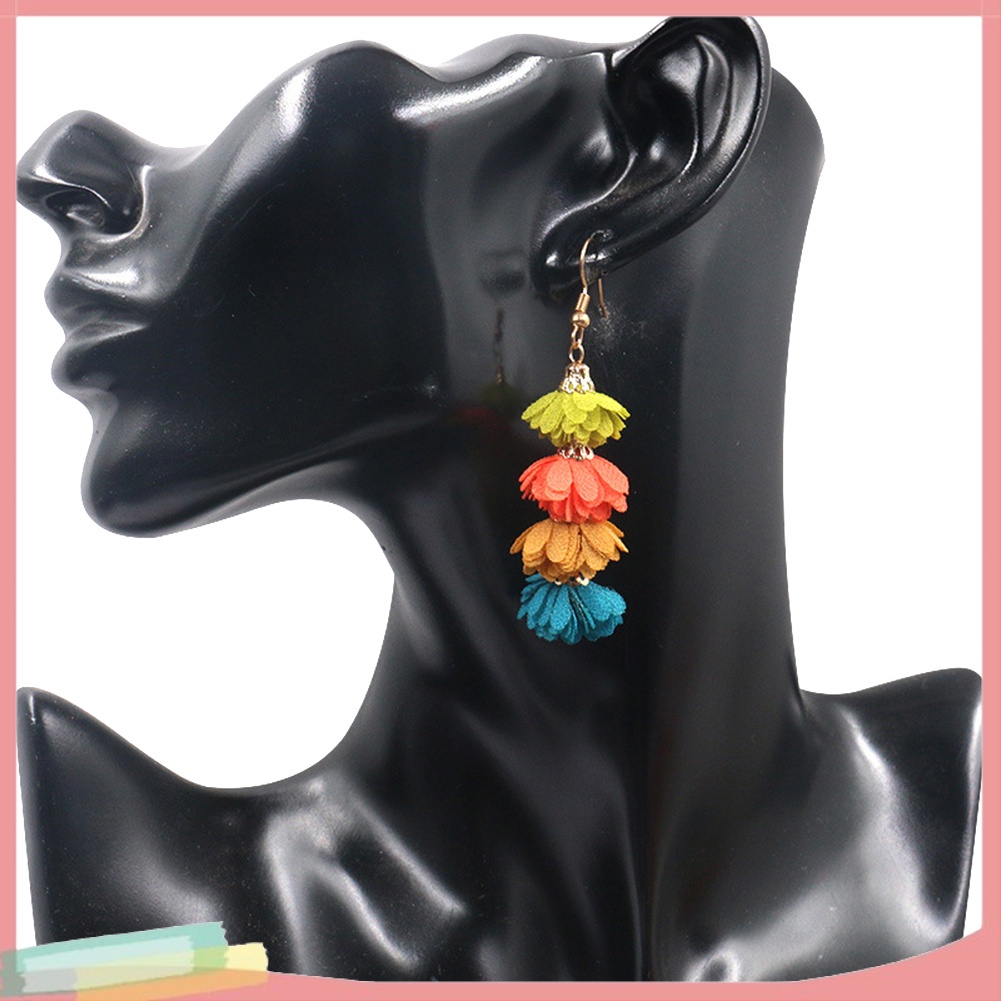 Hoa tai thiết kế phối tua kiểu Bohemian cho nữ