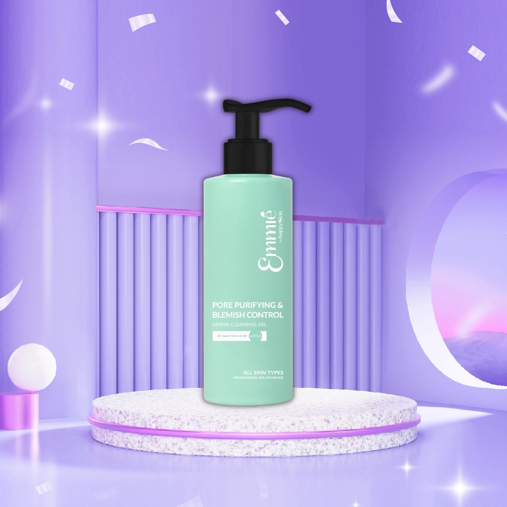 Gel Rửa Mặt Emmié by HappySkin 2% BHA 180ml Sạch Sâu Và Kiểm Soát Mụn