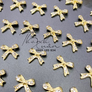 Charm nơ đính đá cao cấp