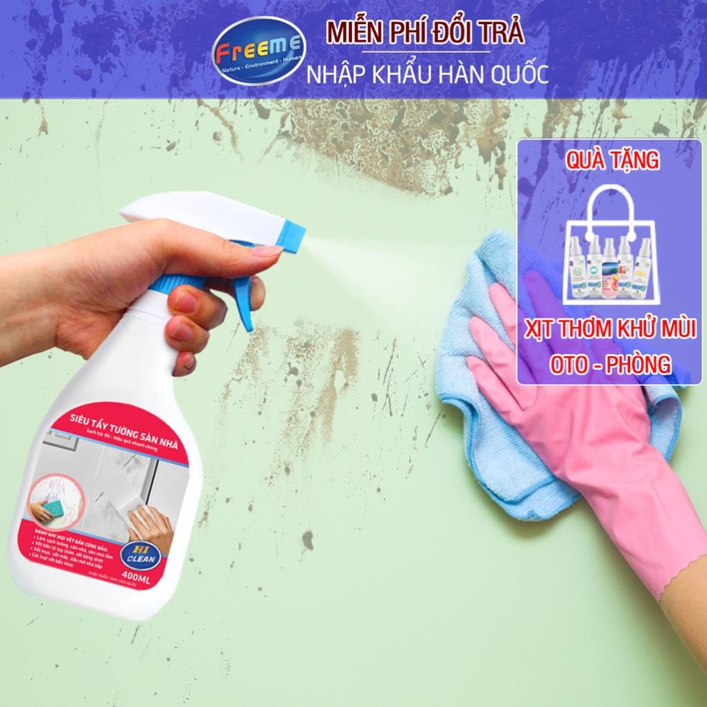 Tẩy vết bẩn trên tường Hàn Quốc 500ml, tẩy mực bút bi, lau tường bẩn, tẩy mốc và làm trắng tường HC01WC