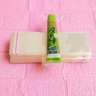 1kg Túi Opp dán mép 6x15cm (+ 4cm) - Túi ni lông băng keo dán miệng - Bao nilon dán miệng