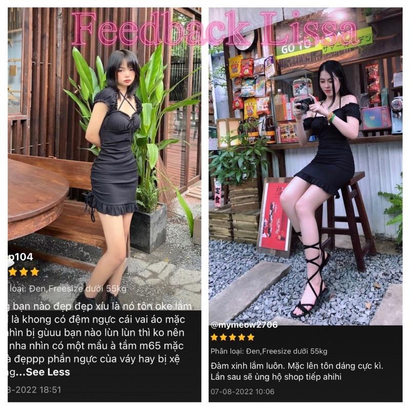 Đầm body bèo, đầm body 2 dây, đầm trễ vai, đầm 2 dây, đầm hai dây chất thun gân