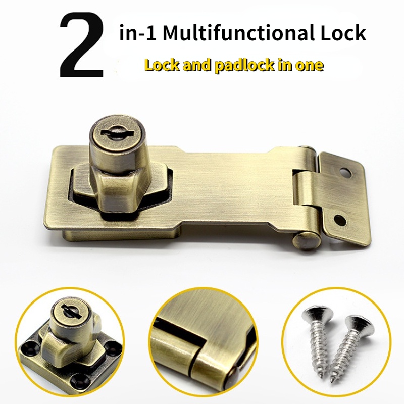 Ổ Khóa Ngăn Kéo Tủ Không Đục Lỗ Kèm Thẻ Tiện Dụng Cho Gia Đình