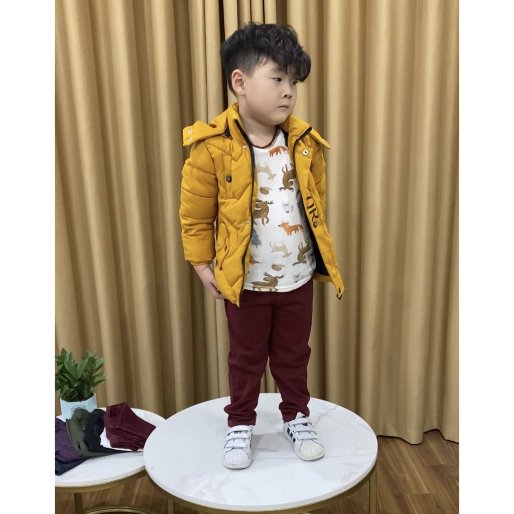 Quần jean nỉ dày dặn, mềm mịn, siêu ấm cho bé trai và bé gái từ 8-40kg