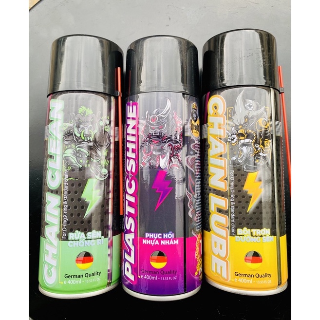 COMBO VỆ SINH SÊN + DƯỠNG SÊN + PHỤC HỒI NHỰA NHÁM SPRAYKING