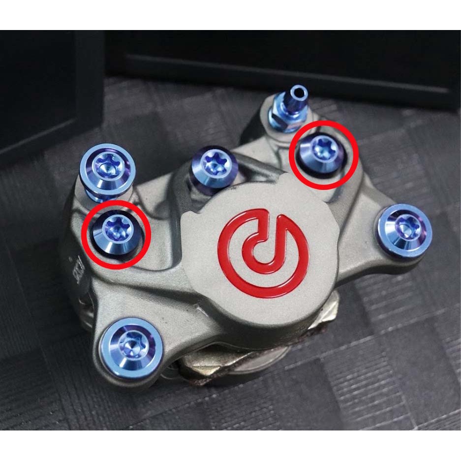Ốc titan đen | Titan đen 8li40 | Ốc heo brembo 2pis 4pis billet | Titan brembo m8 x 40 | Ốc brembo
