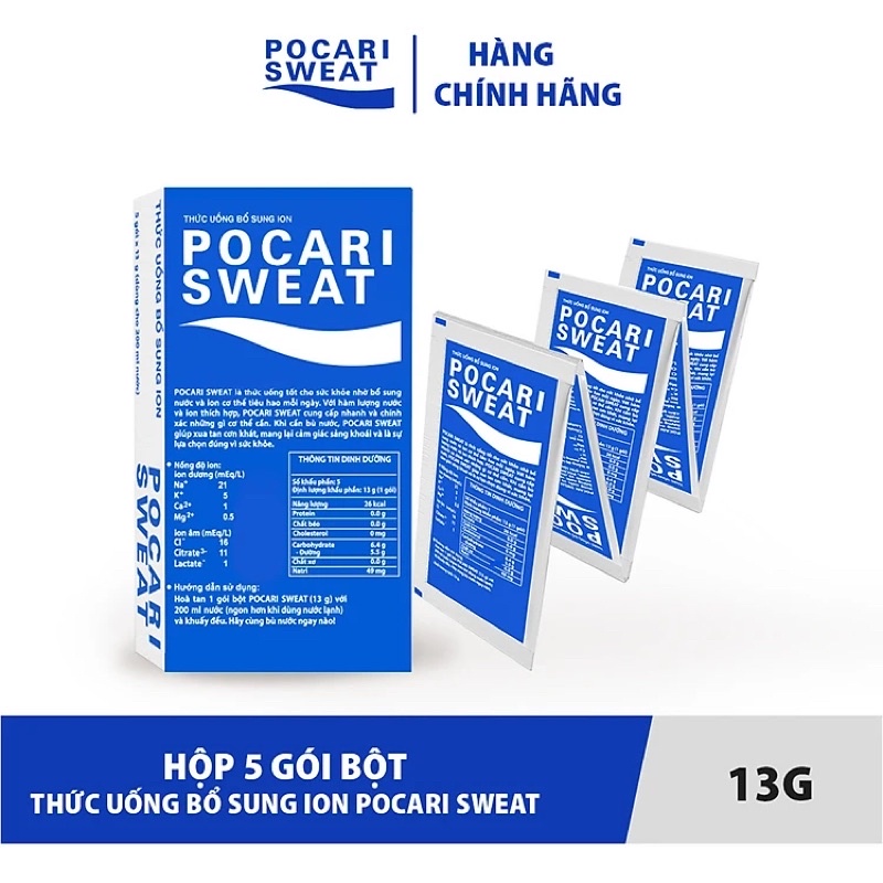 THỨC UỐNG BỔ SUNG ION POCARI SWEAT DẠNG BỘT 5gói x13g